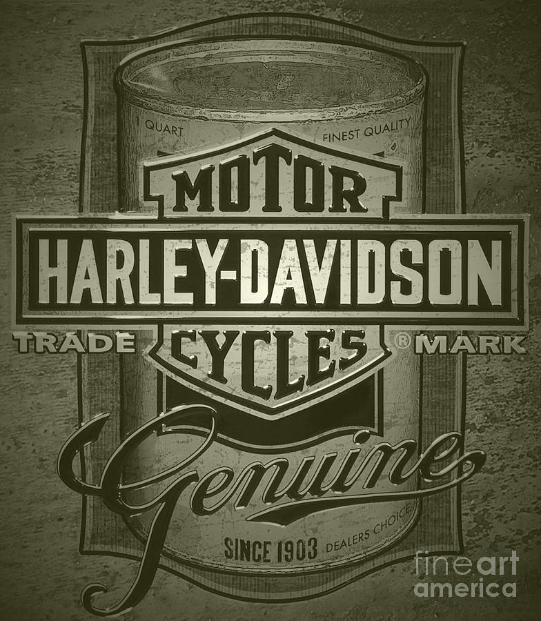 Harley-davidson Advertisement Digital Art by Steven Parker