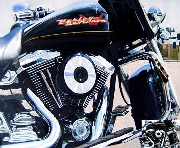 Oil Painting - Harley Davidson by Counterparts original Oil Painting - Harley Davidson by Counterparts original