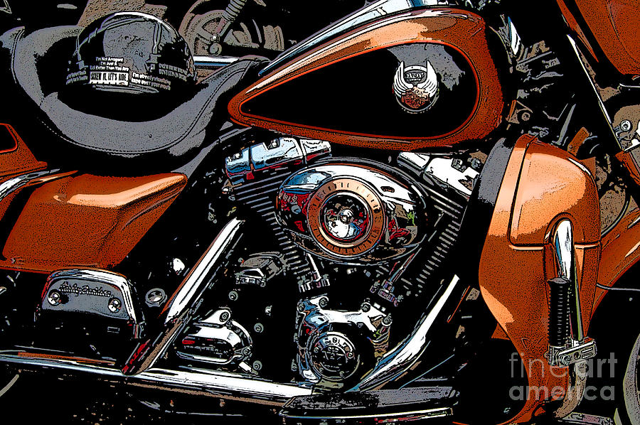 Leather and Chrome Photograph by Diane E Berry