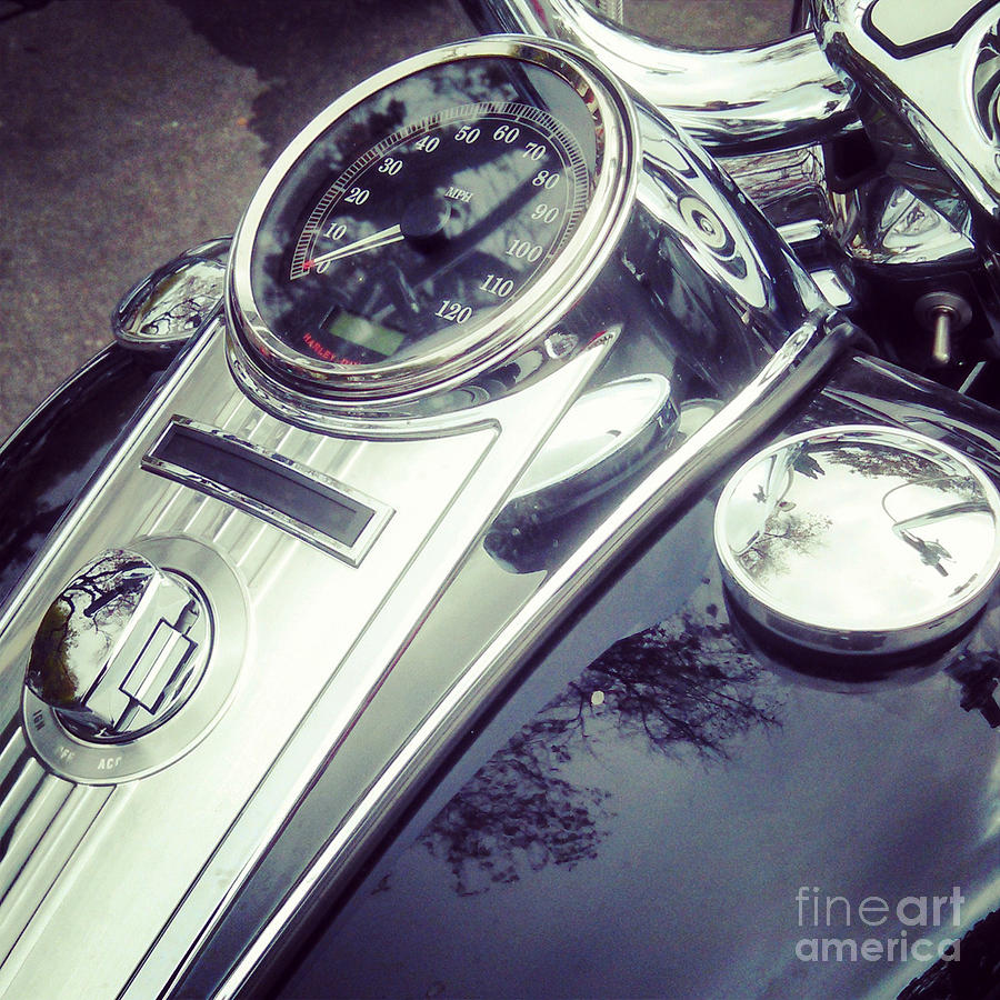 Motorcycle Photograph - Harley Davidson Motorcycle Chrome by Gregory Dyer