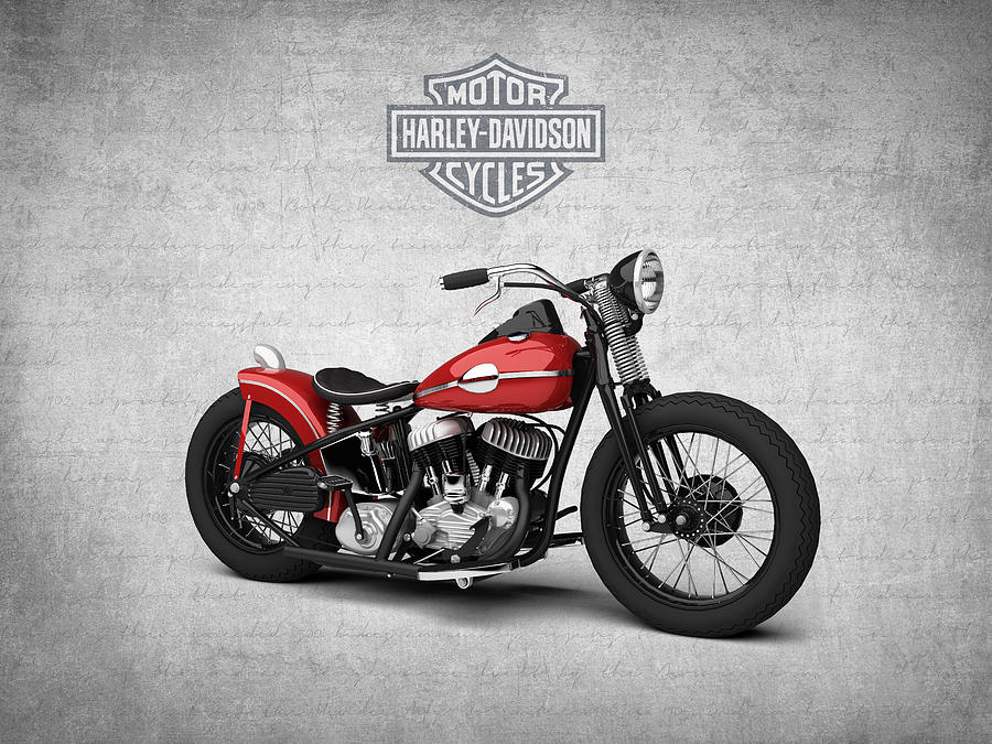 Harley Davidson Wla Bobber 1945 by Aged Pixel