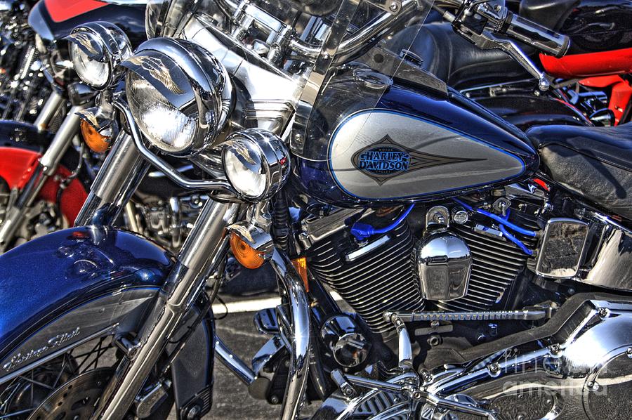 Harley Dresser in Blue and Silver Photograph by Corky Willis Atlanta ...