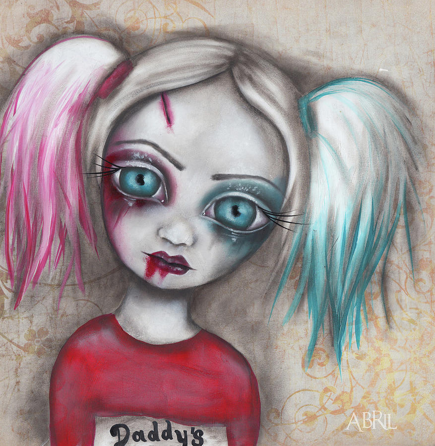 Harley Quinn Painting by Abril Andrade