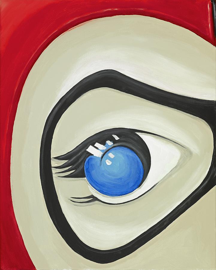 Harley Quinn Eye Painting by David Junod