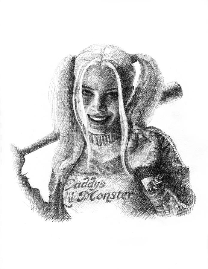 ArtStation - Harley Quinn Copic Marker Sketch