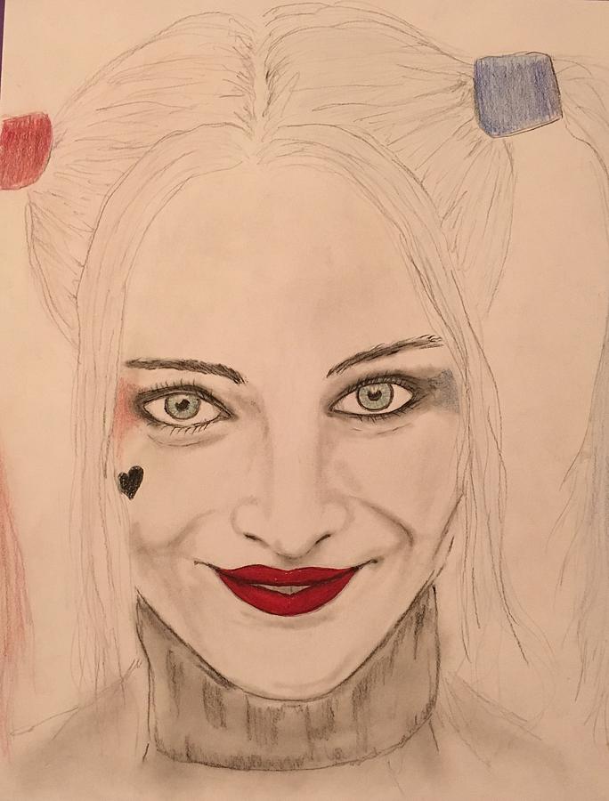 Harley Quinn Drawing by Robert Polley.