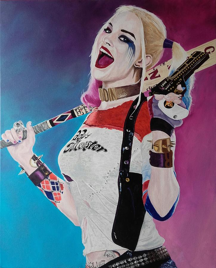 Harley Quinn Painting by Vincent Mckenna - Pixels