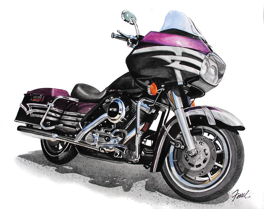 Motorcycle Painting - Harley Rebuild by Ferrel Cordle