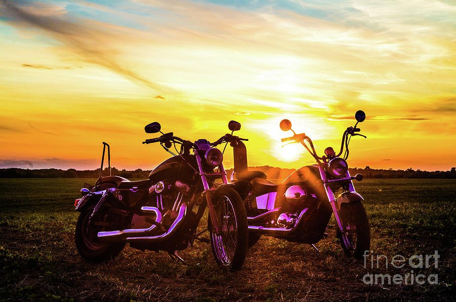 Sunset Photograph - Harley Sunset by Jesse McKay
