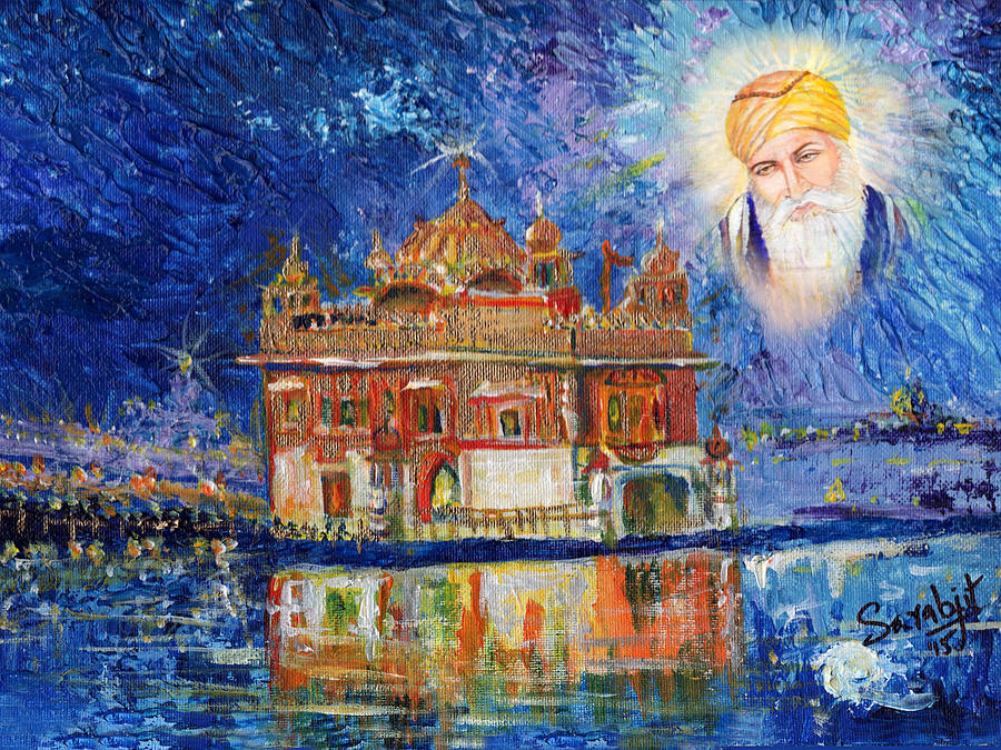 Harmandir Sahib Painting by Sarabjit Singh