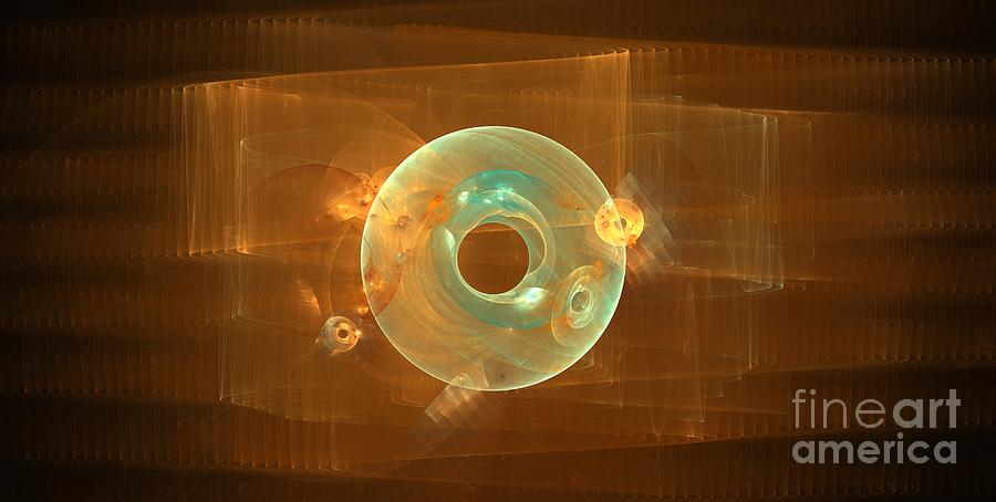 Abstract Digital Art - Harmonic Suns by Kim Sy Ok