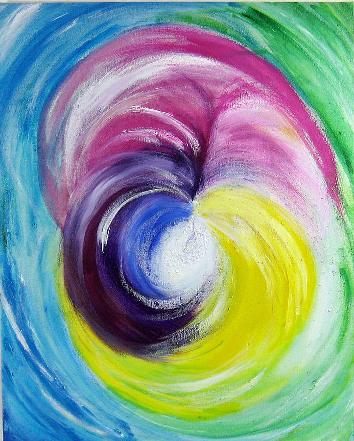 Harmonic unfolding Painting by Gina Hampton