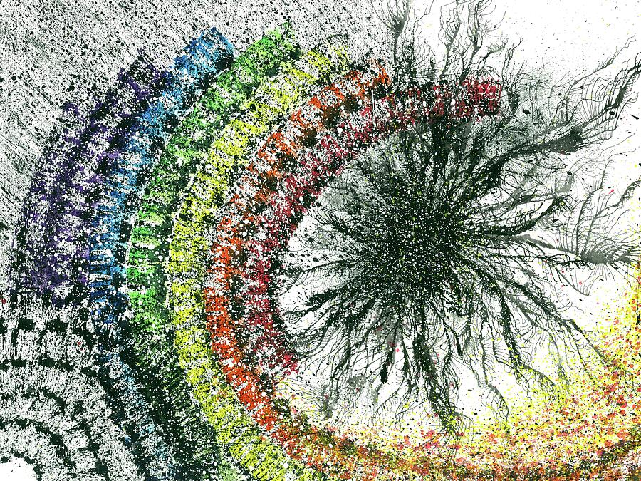 Harmonic Vibes Of The Rainbow Tribe #647 Painting by Rainbow Artist Orlando L Harmonic Vibes Of The Rainbow Tribe #647 Painting by Rainbow Artist Orlando L