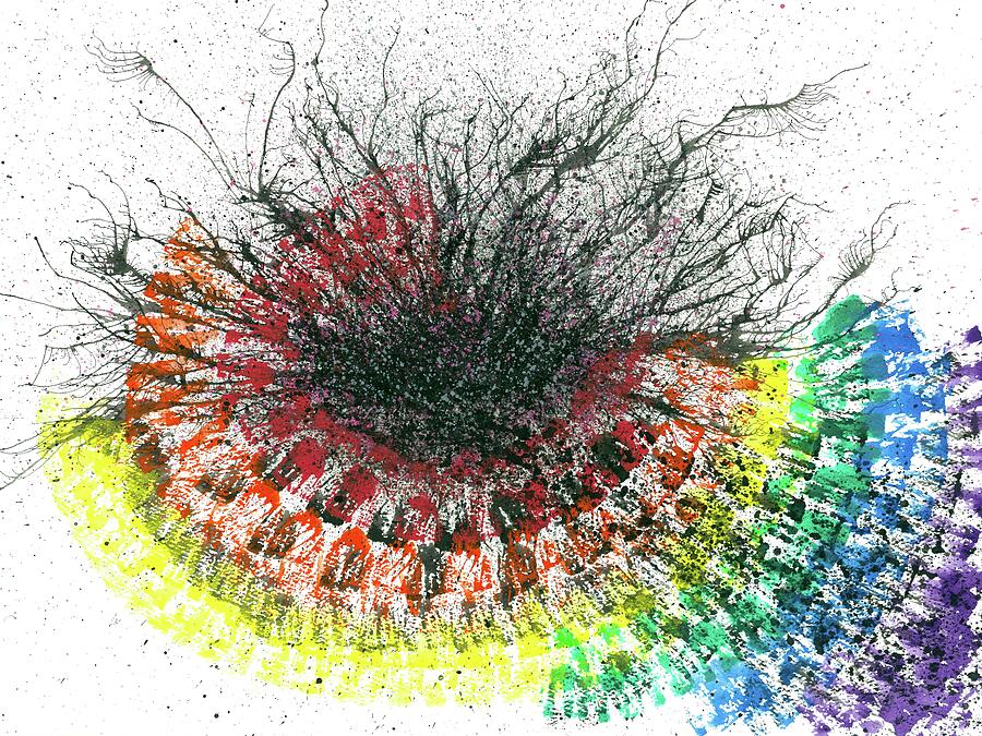 Harmonic Vibes Of The Rainbow Tribe #650 Painting by Rainbow Artist Orlando L Harmonic Vibes Of The Rainbow Tribe #650 Painting by Rainbow Artist Orlando L