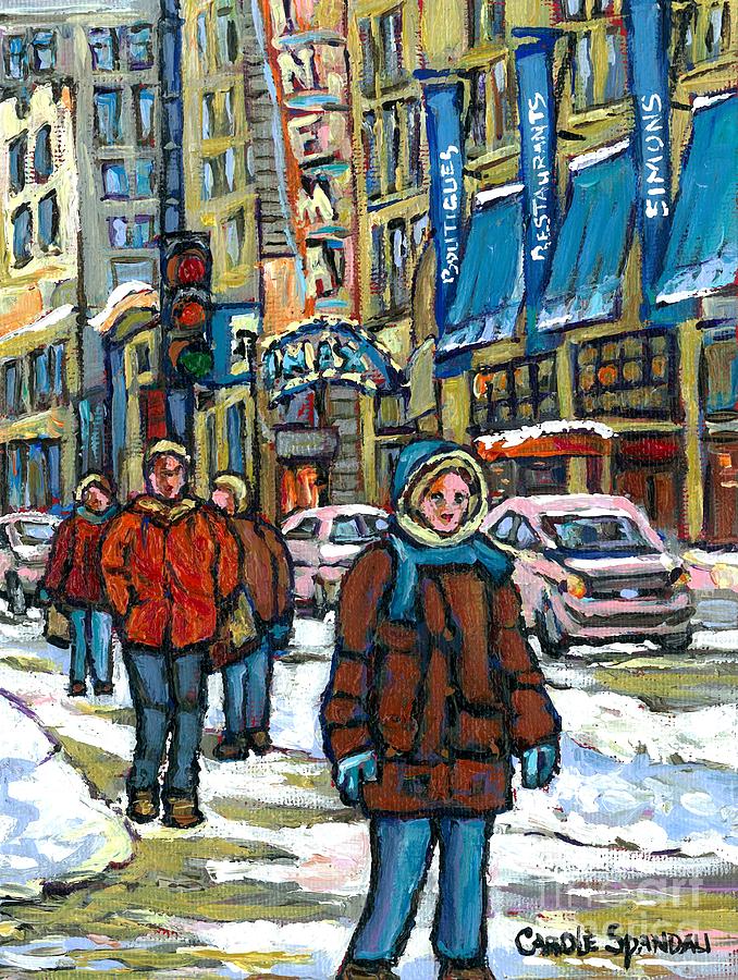 Achetez Les Meilleurs Scenes De Rue Montreal Best Original Art For Sale