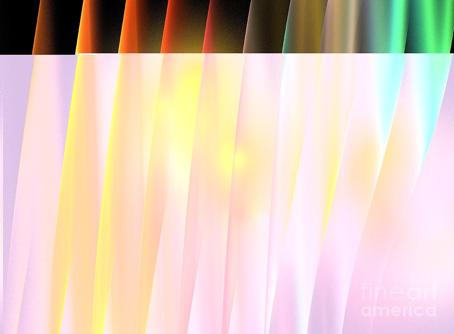Abstract Digital Art - Harmony Waves by Kim Sy Ok