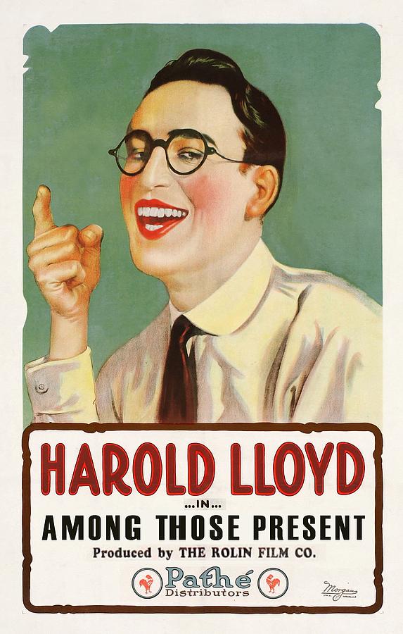 Harold LLoyd in Among Those Present 1921 Drawing by Mountain Dreams ...