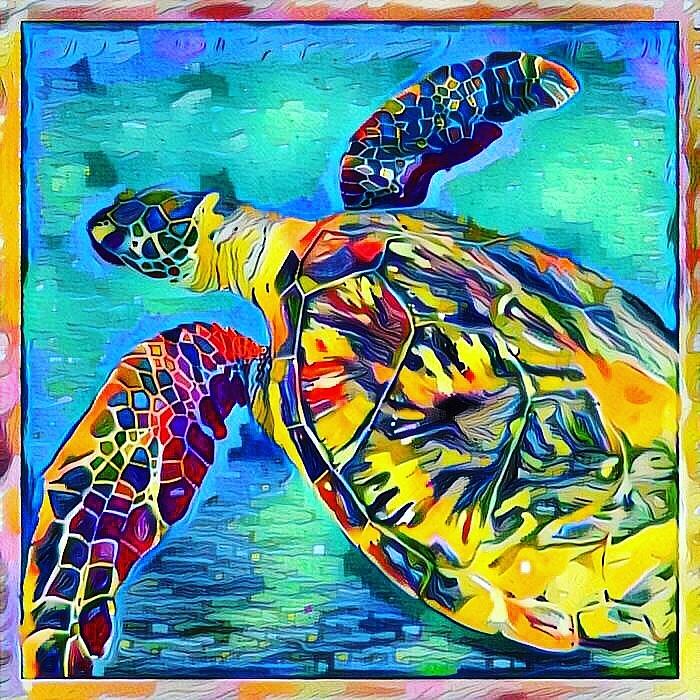 Harold the Turtle Digital Art by Erika Swartzkopf - Fine Art America