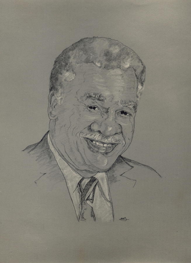 Harold Washington  Drawing by Michelle Gilmore