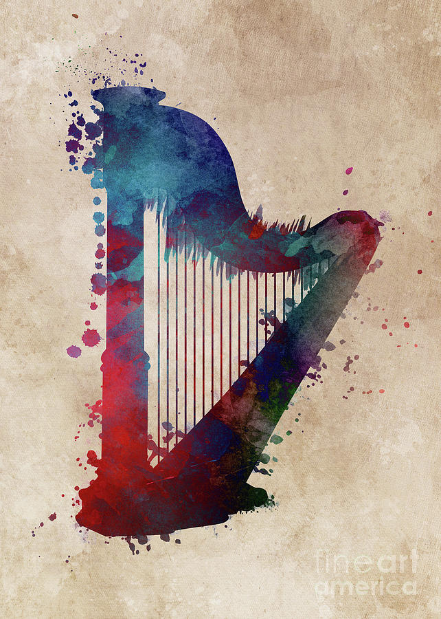 Harp Art Music Instrument Digital Art