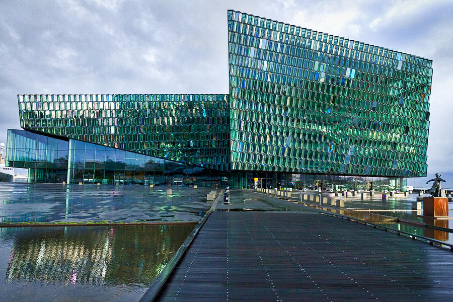 Harpa Concert Hall - Iceland Photograph by Stuart Litoff