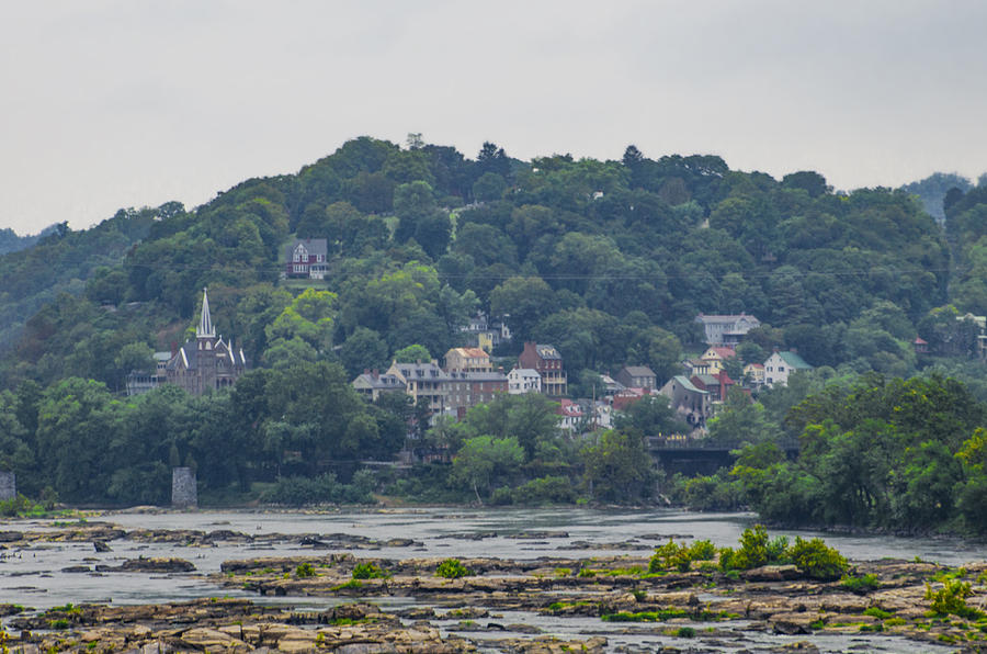 Harpers Ferry from the Potomac River Photograph by Bill Cannon