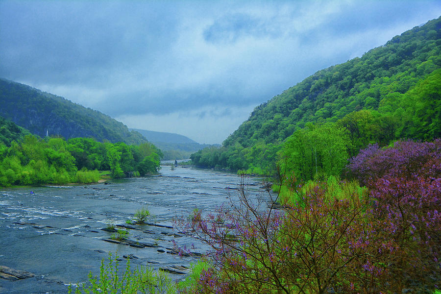 Harpers Ferry from the Shenandoah River Photograph by Raymond Salani III