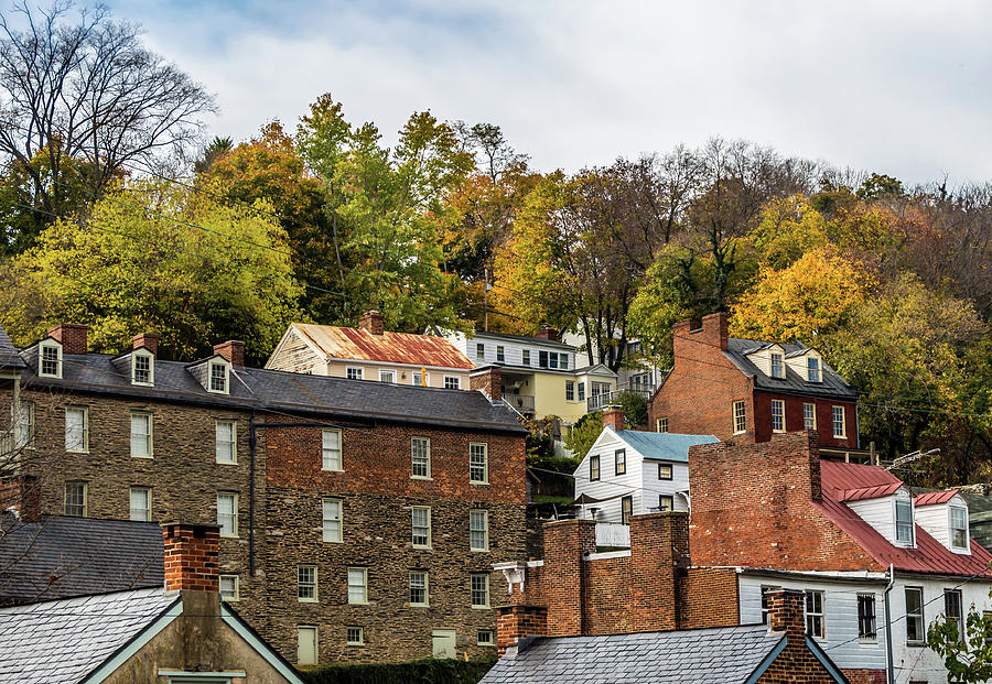 Harpers Ferry in Autumn Photograph by Ed Clark