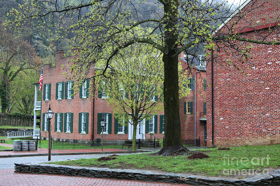 Harpers Ferry with Spring Trees Photograph by Carol Groenen