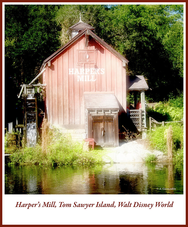 Harpers Mill, Tom Sawyer Island, Walt Disney World Photograph by A Macarthur Gurmankin