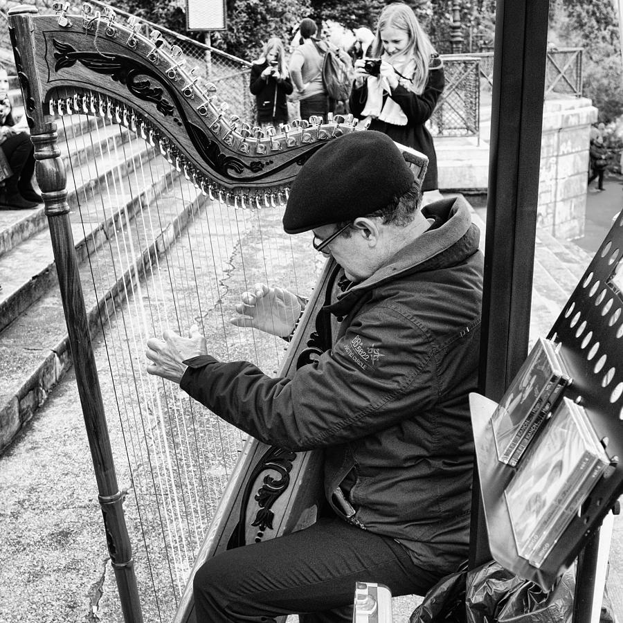 Harpist Photograph by Hugh Smith