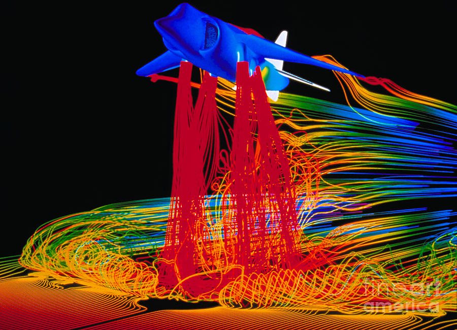 Harrier Airplane And Air Displacement Photograph by Nasa