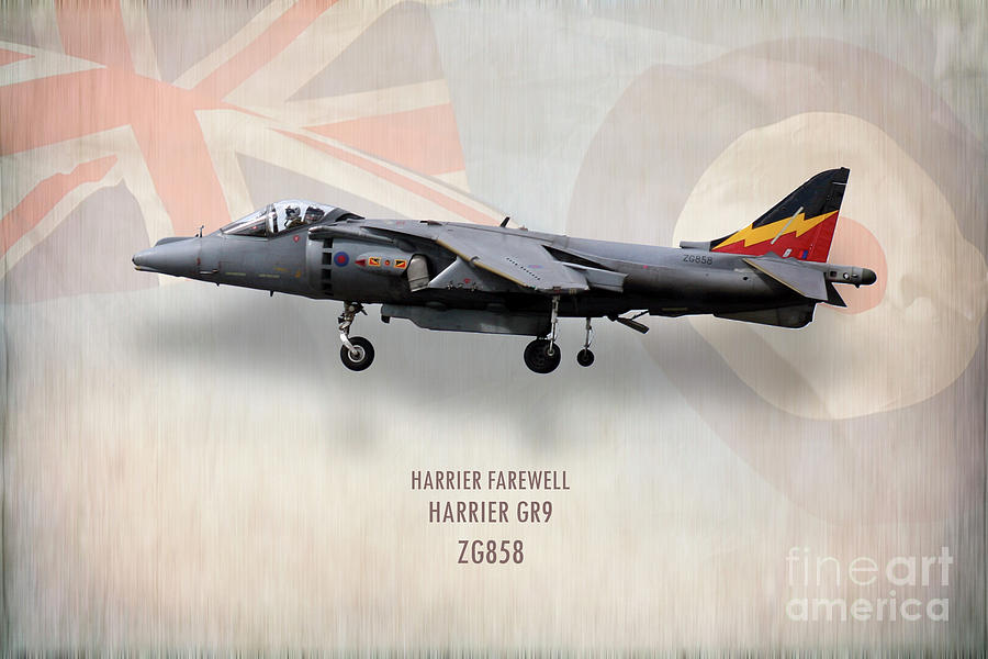 Harrier GR9 ZG858 Digital Art by Airpower Art