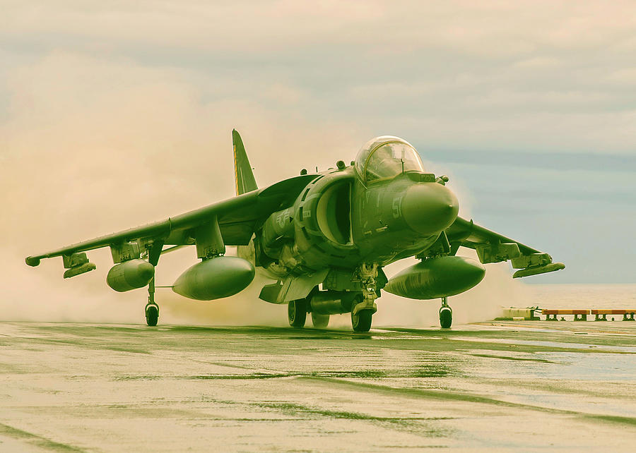 Harrier Jet Launching Photograph by Mountain Dreams