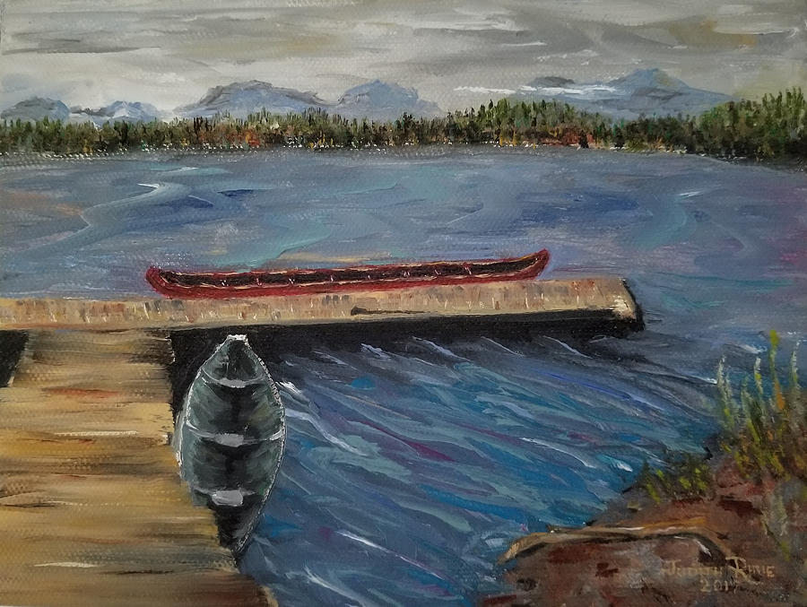 Harriet Hunt Lake, Ketchikan, Alaska Painting by Judith Rhue