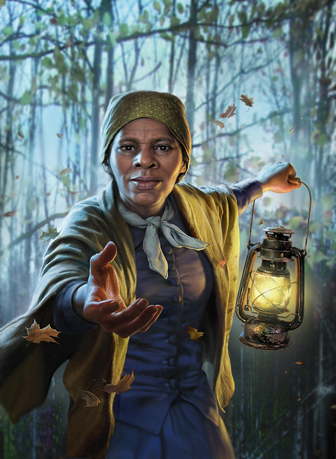 Lantern Still Life Digital Art - Harriet Tubman by Mark Fredrickson