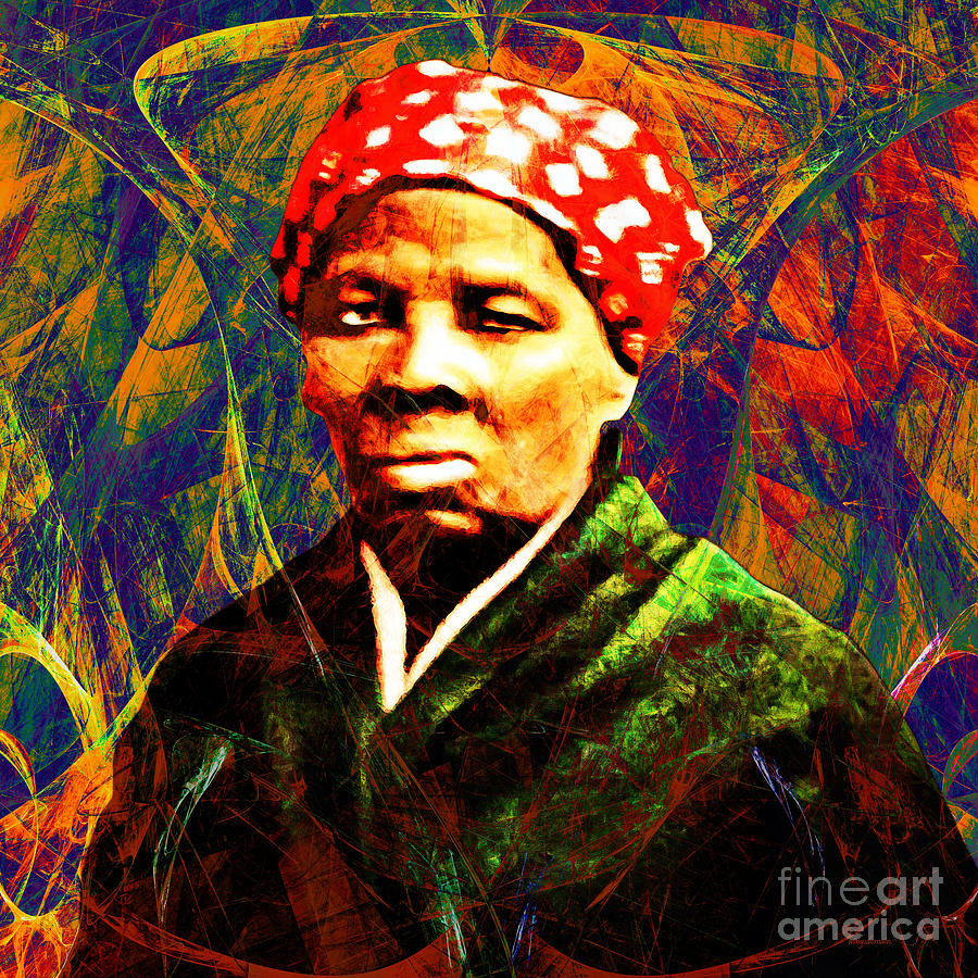 Harriet Tubman Underground Railroad in Abstract 20160422 square Photograph by Wingsdomain Art and Photography