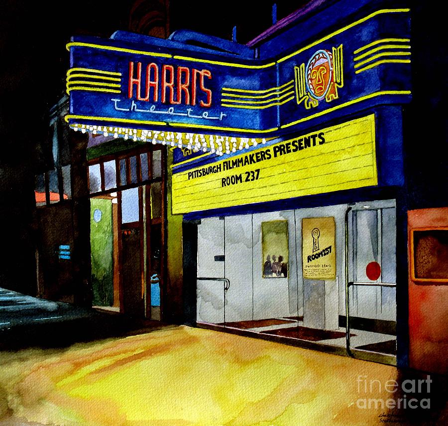 Harris Theater Pittsburgh Pennsylvania Painting by Christopher Shellhammer