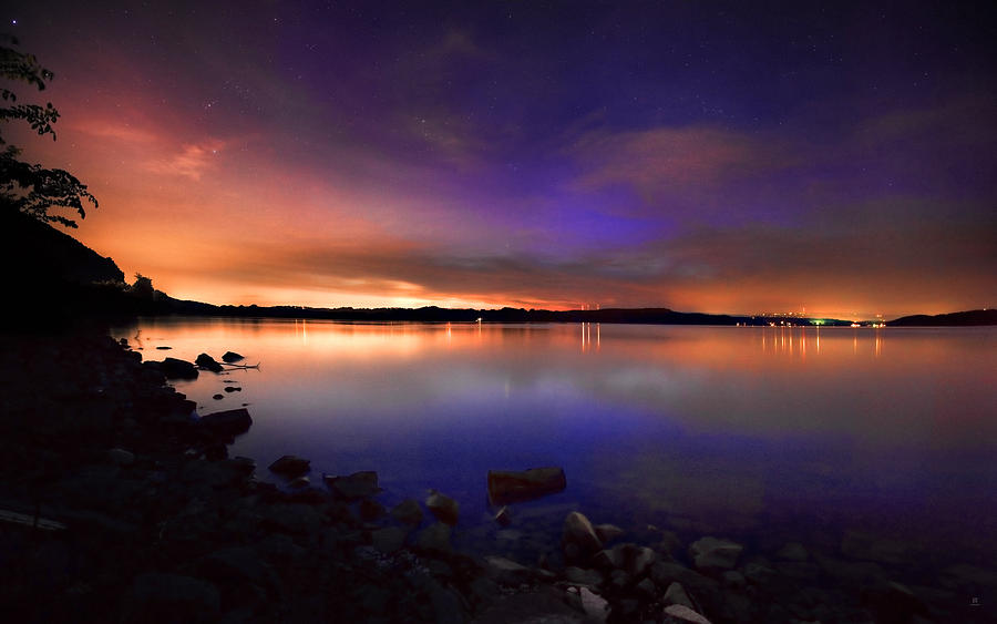 Harrison Bay at Night Photograph by Steven Llorca