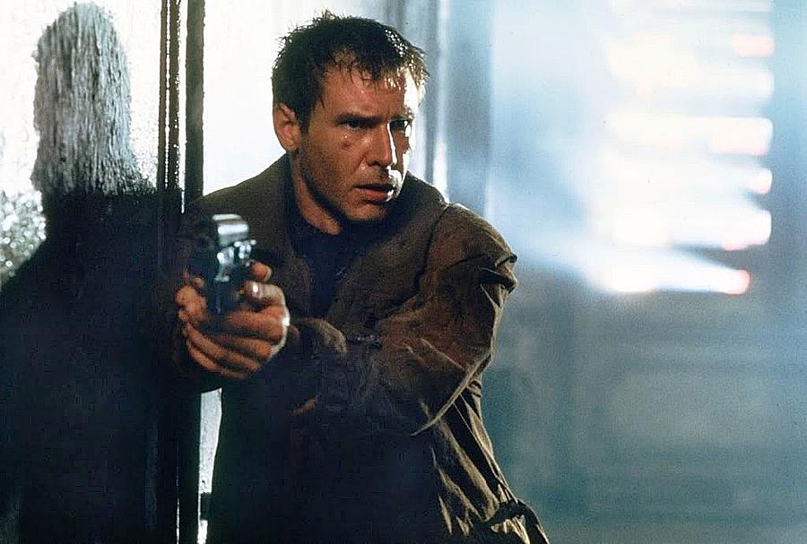Harrison Ford as Rick Deckard a blade runner  in Blade Runner 1982 Photograph by David Lee Guss