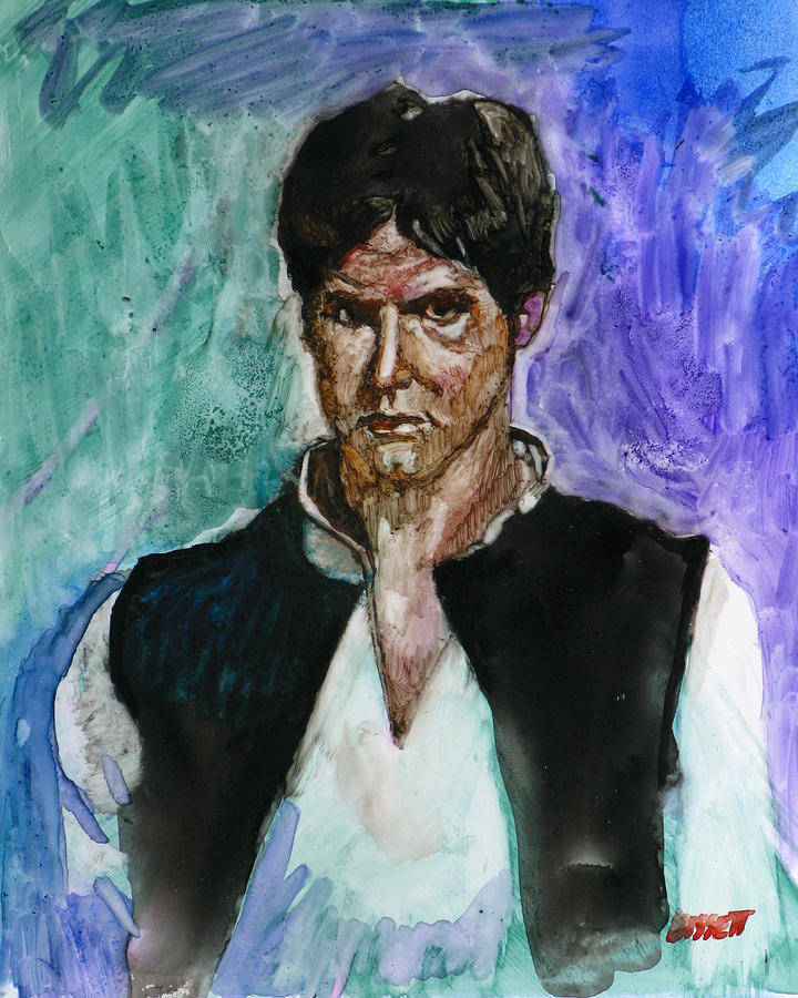 Harrison Ford Painting by Robert Bissett
