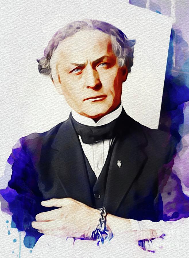 Magic Painting - Harry Houdini by Esoterica Art Agency