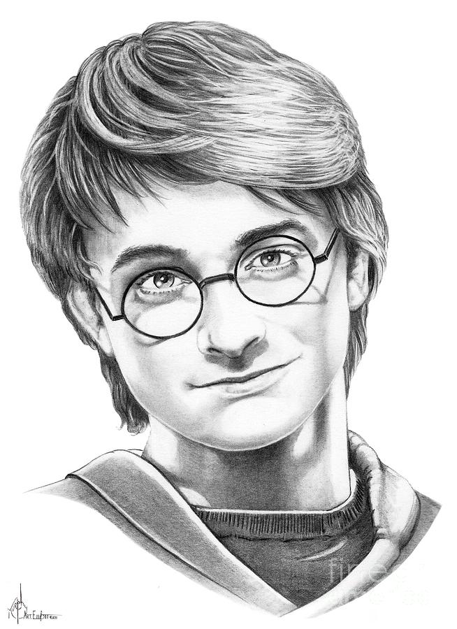 Harry Potter Drawing by Murphy Elliott