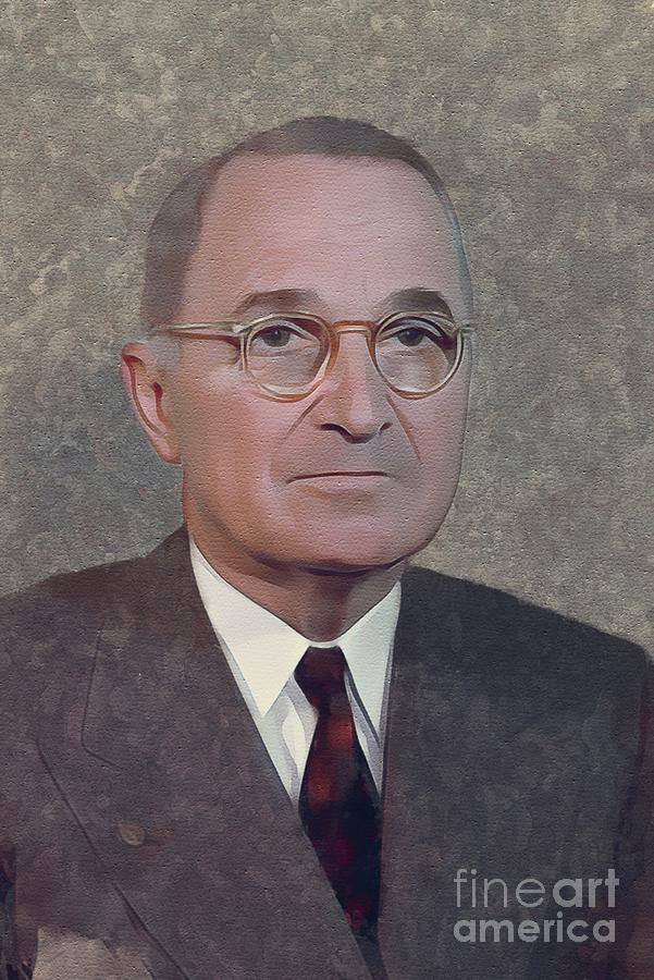 Harry S. Truman, President Painting by Esoterica Art Agency