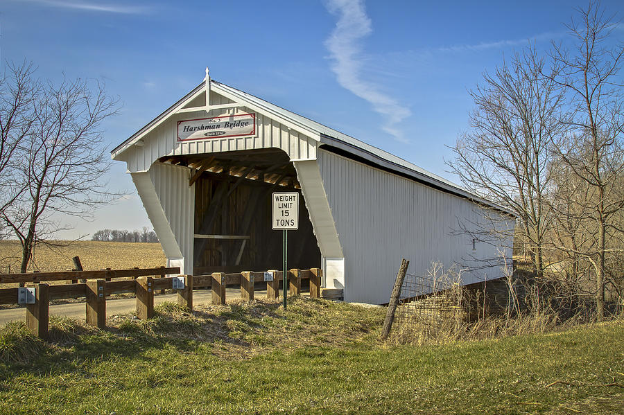 Harshman  Covered Bridge Photograph by Jack R Perry