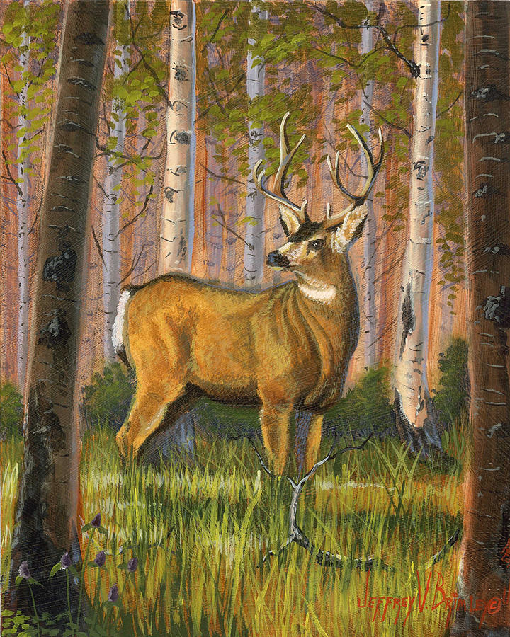 Hart of the Forest Painting by Jeff Brimley