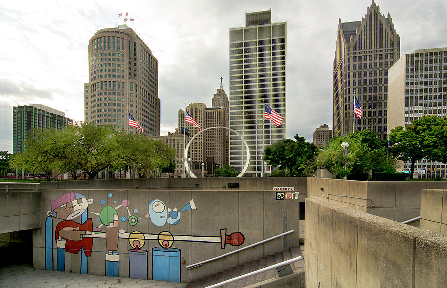 Hart Plaza_ Detroit Mi. Photograph by Michael Rankin - Pixels