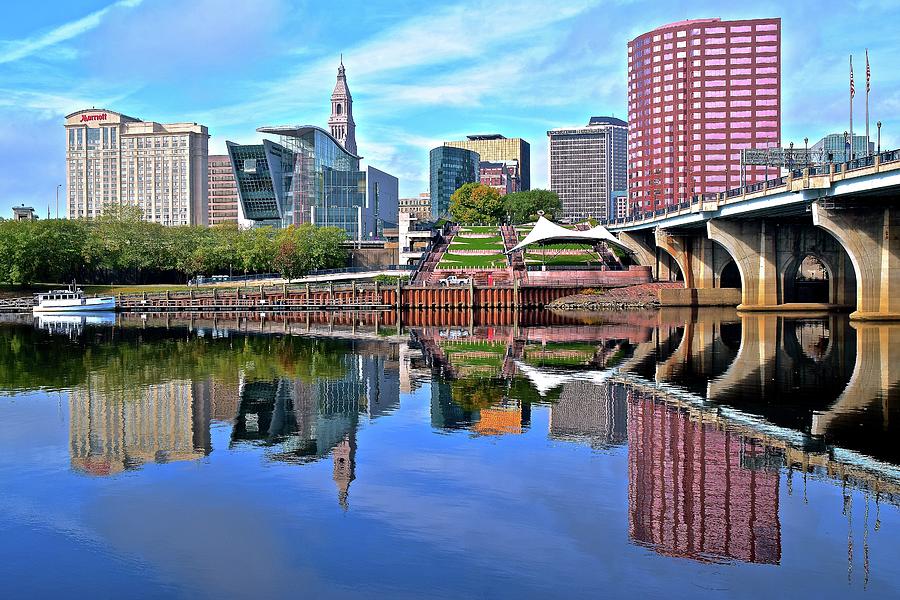 Hartford Connecticut from the Park Photograph by Frozen in Time Fine Art Photography