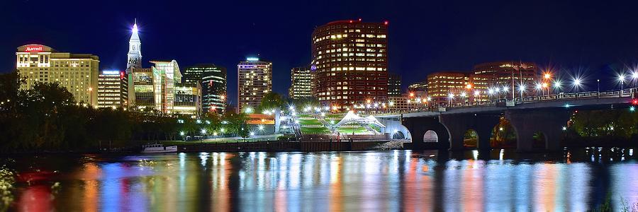 Hartford Photograph - Hartford Panorama by Frozen in Time Fine Art Photography