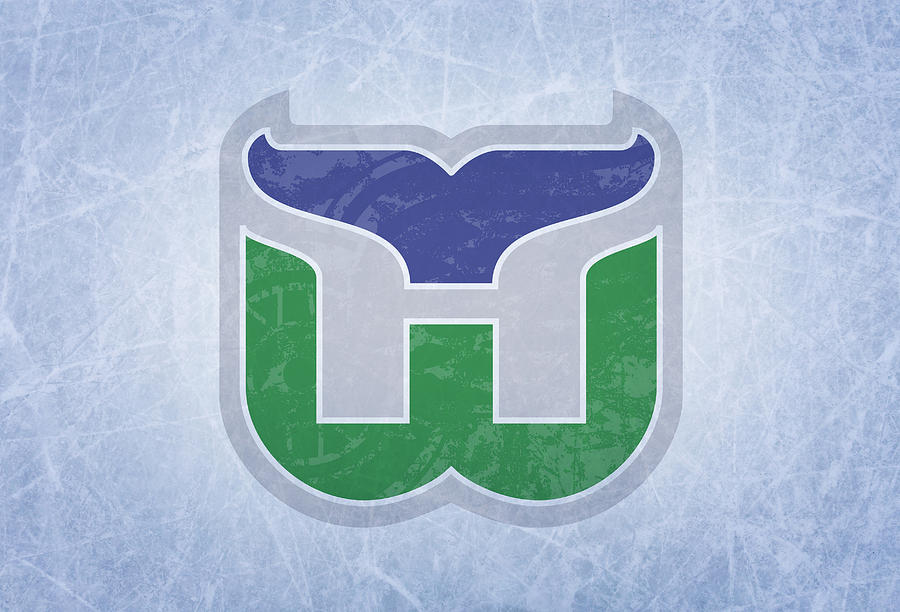 Hartford Mixed Media - Hartford Whalers Vintage Hockey at Center Ice by Design Turnpike